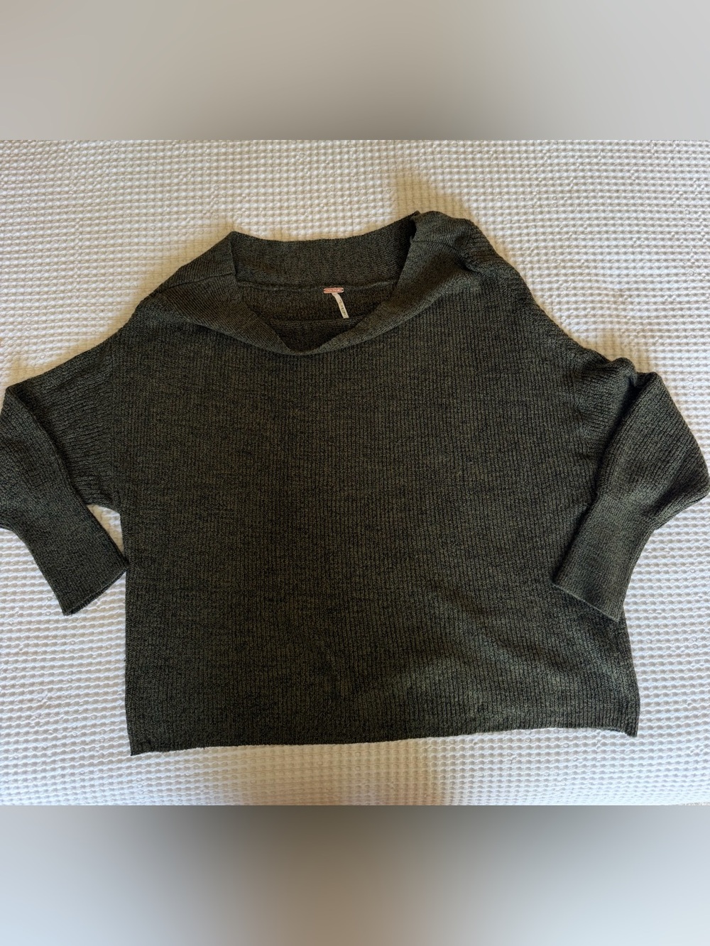Free People Off the Shoulder Ribbed Knit Sweater - Relaxed Fit